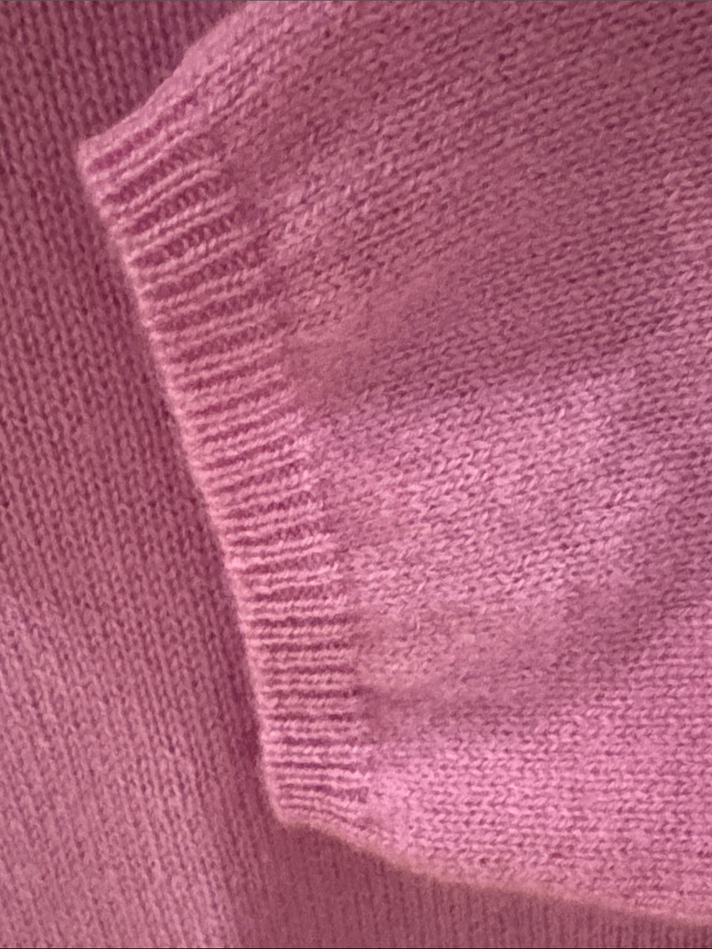 Charter Club Pink V-Neck Cashmere Sweater - Picture 7 of 7
